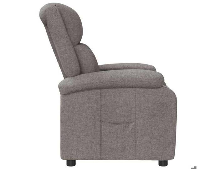 Confortable Fauteuil inclinable Chaise-sofa pour relax Taupe Tissu__27069