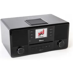 Block Radioempfänger mit CD (AB10208-001) Sortiment Aurora schwarz (DAB+, FM, Internetradio, Bluetooth, WLAN), Radio, Schwarz