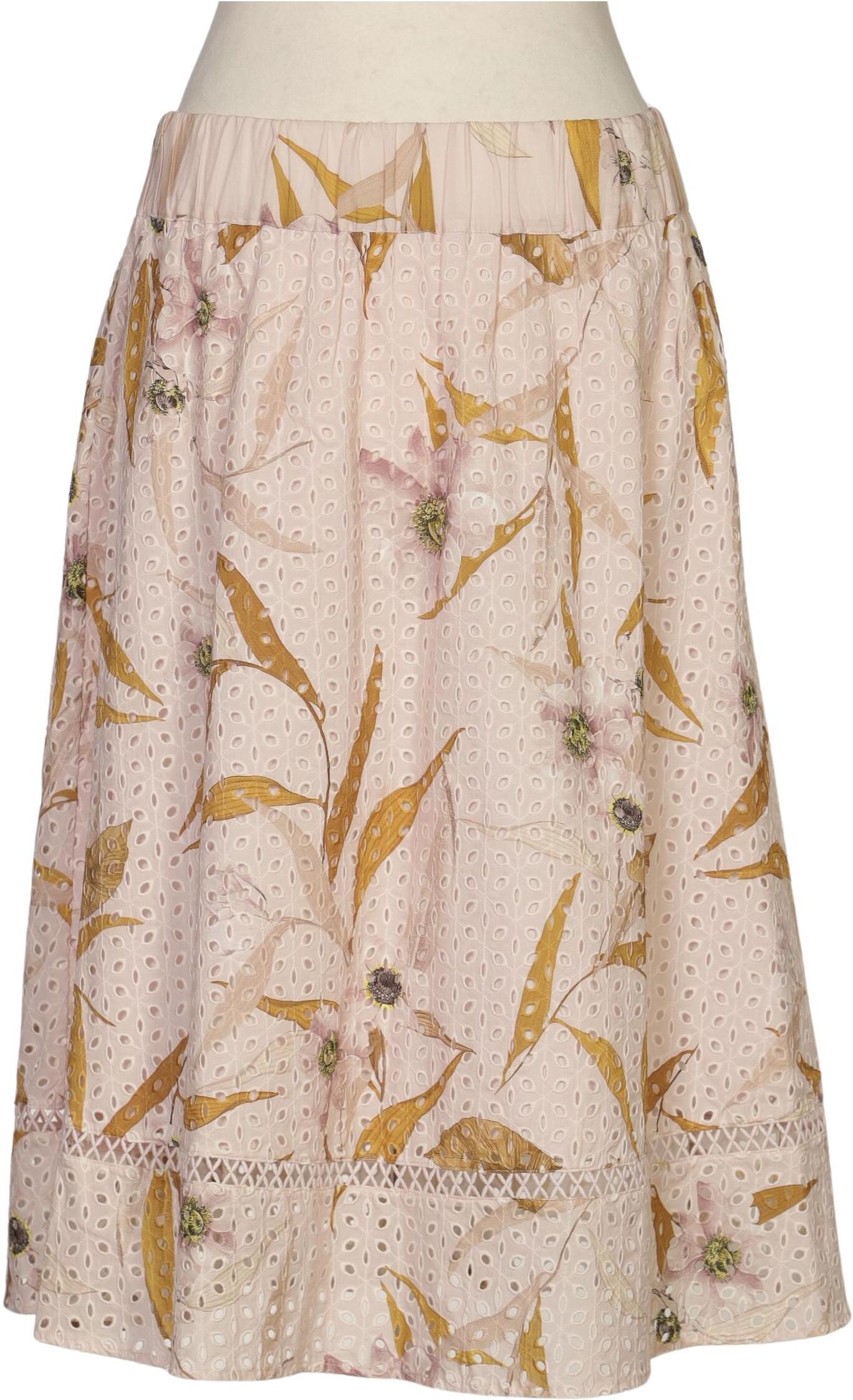TED Baker Damen Rock, Beige, Gr. EU 40 (Ted Baker 3), Baumwolle - Second Hand