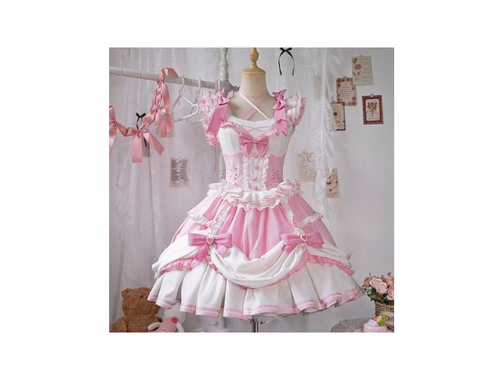 Robe de berger fille Lolita Berry chérie robe Lolita japonaise douce campagne rose robe de mode