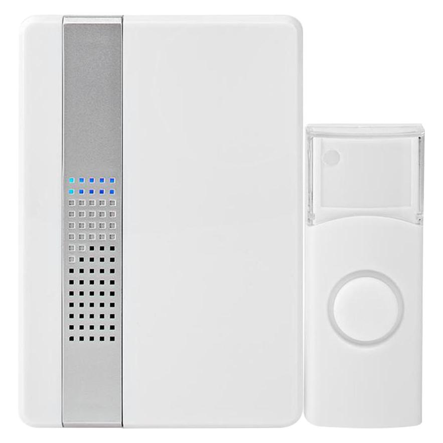 Nedis DOORB223CWT Funkklingel Set Netzbetrieb 80dB Signalreichweite: 300m IP44 Lautstärke einstellba (Funk) (DOORB223CWT)