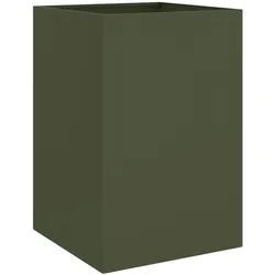 Helloshop26 - Hochbeetkasten in Olivgrün für Pflanzen Blumen und Terrasse/Garten 52 x 48 x 75 cm Stahl grün 02_0038704