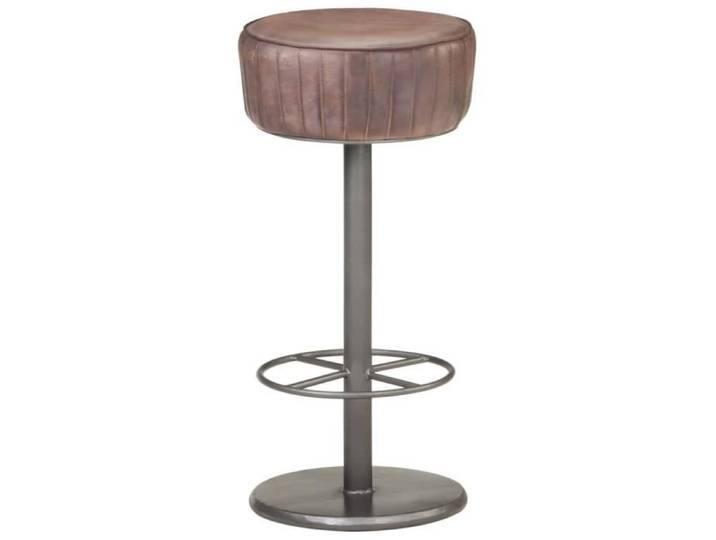 Tabouret de bar Marron Cuir véritable