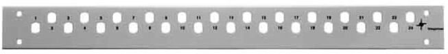 Telegärtner Plaque frontale 19Z 1U pour 12xST/Basiseco TN-FP12ST-Be-1HE (100021546)