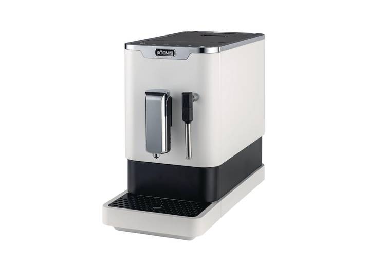 KOENIG Kaffeevollautomat Finessa Milk , Energieeffizienz: A+, schwarz-weiss (weiß, schwarz), B:18cm H:31,5cm T:39,5cm, Kaffeevollautomaten, Kaffeevollautomat