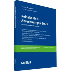 Reisekosten-Abrechnung 2023 mit Kalendarium, Fachbücher