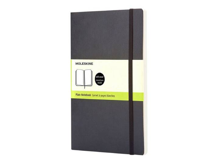 MOLESKINE carnet classique - grand format noir pages blanches