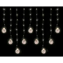 LEX LED Kugel-Lichterkette 60 LED für Fenster und Deko