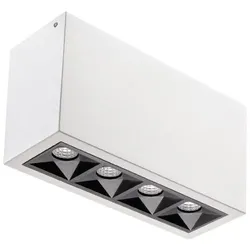 SG LEUCHTEN LED-Deckenanbauleuchte 8W weiß INSPIRE 320820 2700K 450lm Konverter