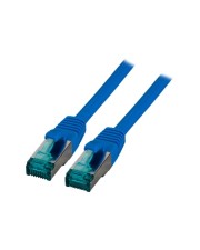 EFB Elektronik RJ45 Patchkabel S/FTP Cat6A LSZH Blau Laenge 0.5m 4x2xAWG27/7 nach TIA/EIA568B SFTP 0,5 m low-smoke zero-halogen (MK6001.0,5BL)