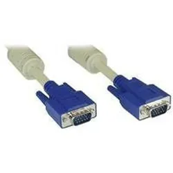 INLINE S-VGA Kabel, 15pol HD Stecker / Stecker, beige, 2m