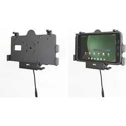 Brodit Halter Aktiv mit USB-HOST (Typ C), mit Festanschluss, 12/24V, für SAMSUNG Galaxy Tab Active, Tablet Halterung, Schwarz