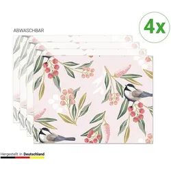 CoverYourDesk, Tischset, Tischset Meisen mit Beeren