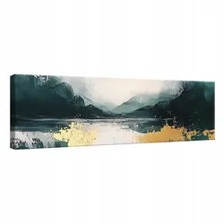 LEINWANDBILD Abstrakt Grün Modern 145x45