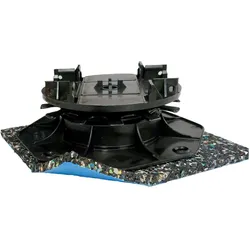 Karle und Rubner, Gartenbodenbelag, Unterlagspad Isopad mit Beschichtung 8x192x192mm Pack = 10 Stck