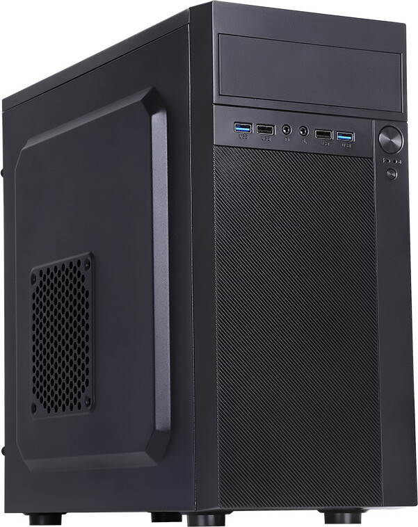 iTek THEON Mini-tower PC, Zwart, Micro ATX, 500W