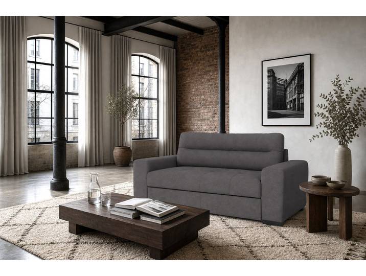 foamnova 2-Sitzer Carlisle, kompakt, für kleine Räume, Breite nur 183 cm, Kompakt für kleine Räume – Made to Order in Europa