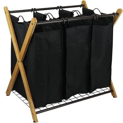 No "3 Bag Laundry Sorter Black - 27""L x 19.1""W x 29.75""H"