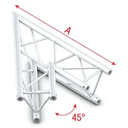 Milos Pro-30 Triangle G Truss - Corner ACU19 - Receivers included - 45° corner