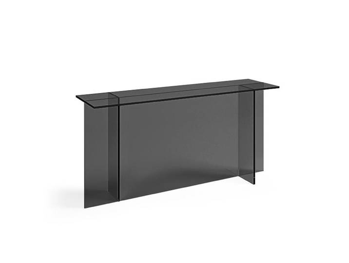 TONELLI console SESTANTE (120 x 40 x h 72 cm - Verre fumé)