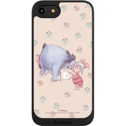 Nivocase Handyhülle für Apple iPhone 8 Hülle NIVOpure Case Schwarz Disney Esel Winnie Puuh Ferkel (Apple iPhone 8), Smartphone Hülle, Schwarz