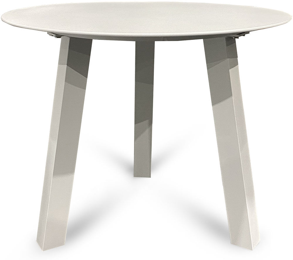 Jamaica Rundt Cafébord 55 Cm I Hvid Aluminium