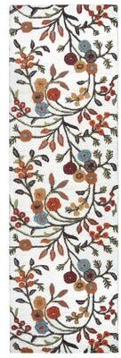 Alora Decor Cascade Neutral Ivory Floral Hand-tufted Wool Blend Rug