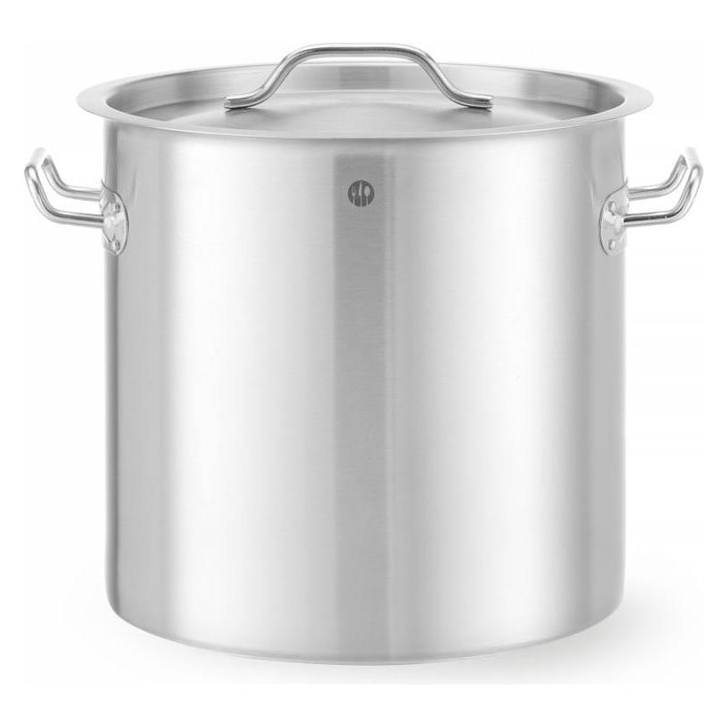 Hendi Hoher Schmortopf - mit Deckel,, Budget Line, 17L, ⌀280x(H)280mm (Bräter + Schmortopf, Aluminium, Edelstahl, 28 x 28 cm) (42242791)