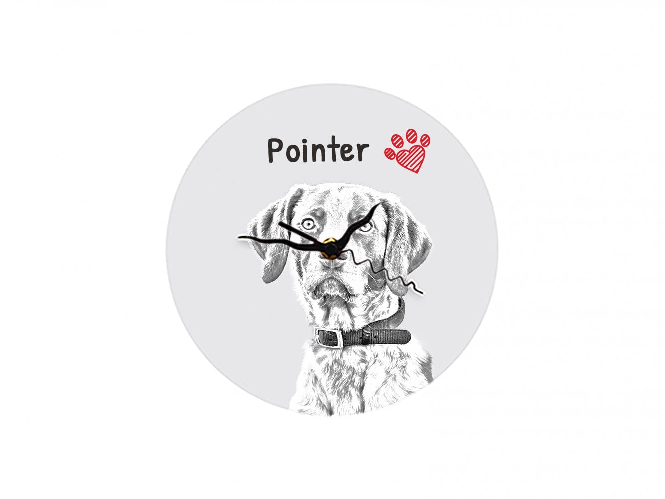 Art-Dog Wandklok Engelse Pointer II