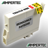 Ampertec Kompatible Reinigungspatrone für Epson C13T054740 rot