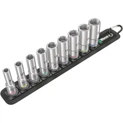 Wera Belt B Deep 1 Steckschlüsseleinsatz-Satz, 3/8"-Antrieb, 9-teilig - 05004545001
