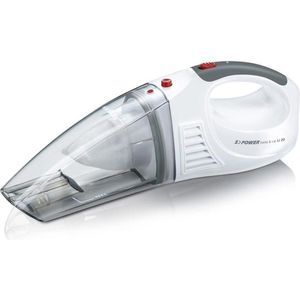 Severin Handstaubsauger S-Power Home & Car HV 7144, weiß, 7,4 V / 2,0 Ah Akku, kabellos, beutellos, Laufzeit 18 Min.