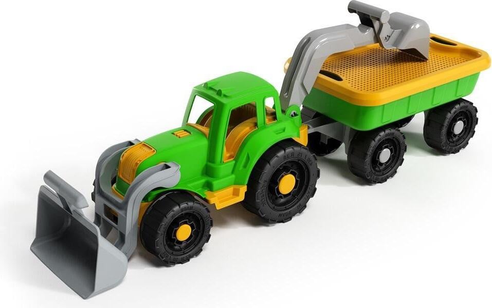 Tupiko Tractor met laadbak en aanhanger