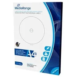 MediaRange MRINK132 selbstklebendes Etikett Weiß 100 Stück(e)