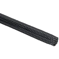 HellermannTyton Polyester Geflechtschlauch HEGP15-PET-BK-C4