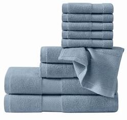 Cannon Luxe Turkish Cotton 10 Piece Towel Set
