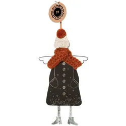 Weihnachtsanhänger Wunderengel Good old friends Draht, Pappe mehrfarbig, Designer Sarah Baumann, 8x16.5 cm