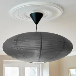 Nordlux Villo 60 moderne Pendelleuchte Lamp shade Grau Papier retro Design - Schirm ohne Fassung