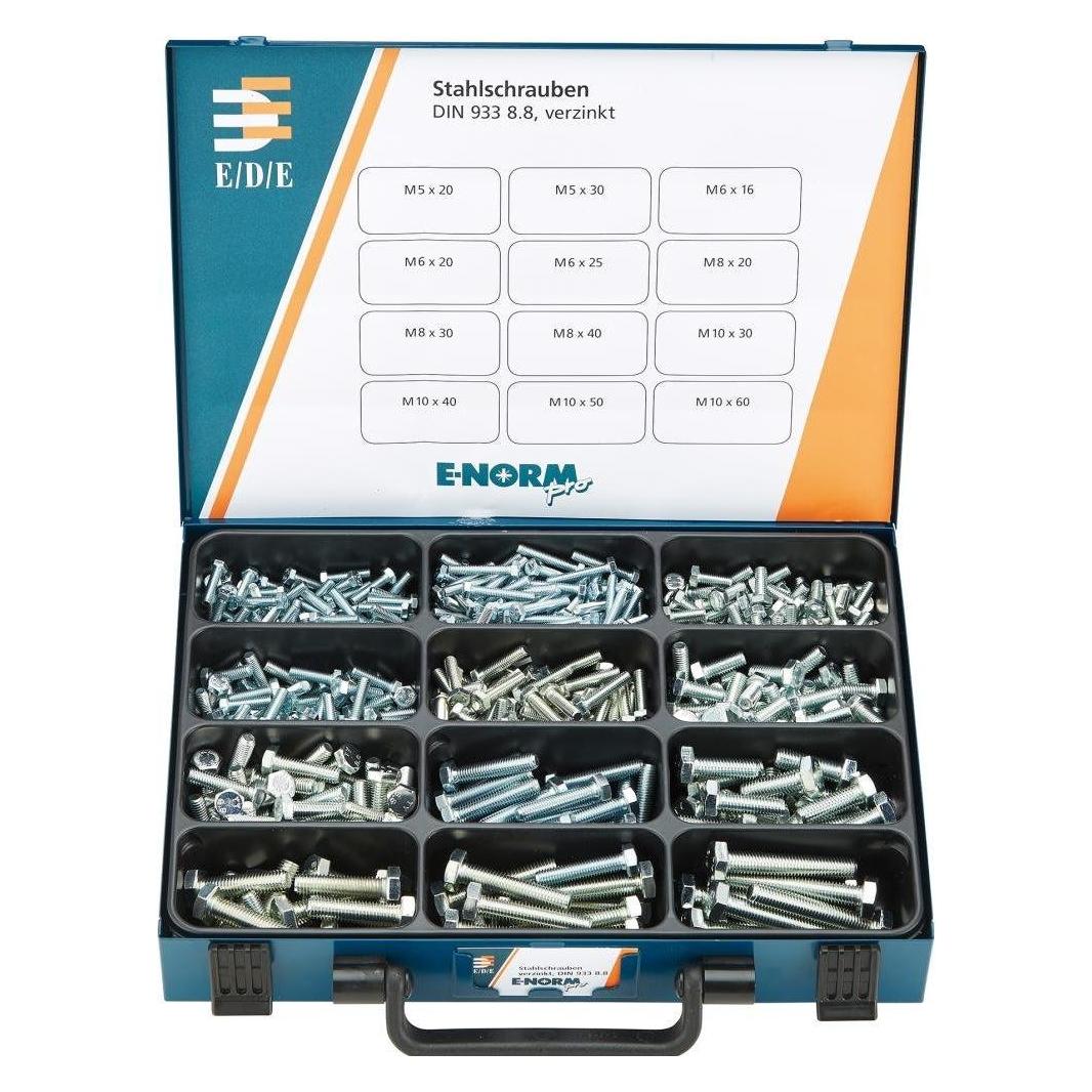 Magni Format 4317784018692 - e-norm Montagekoffer 25 DIN 933 - 8.8 zn (620 Teile) (4317784018692)