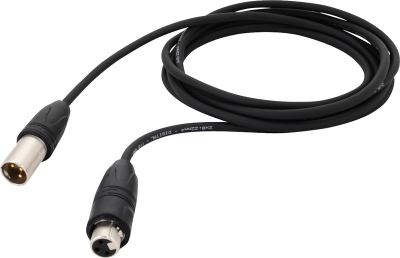 pro snake DMX AES/EBU Cable 3,0 Black
