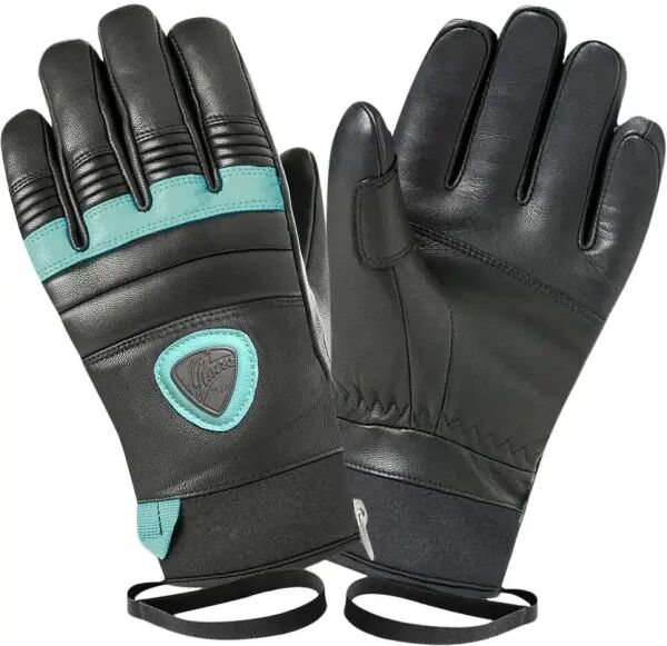 Racer Gloves Handschuhe Racer 90 Leather Damen Ski (6 - Schwarz/Petrol)