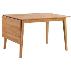 DAHEIM Esstisch mit Klappen Filippa 120 x 80 cm Holz Braun Eiche
