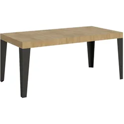 Itamoby Ausziehbarer Tisch 90x180/284 cm Gestell Flame Oak Nature Anthrazit