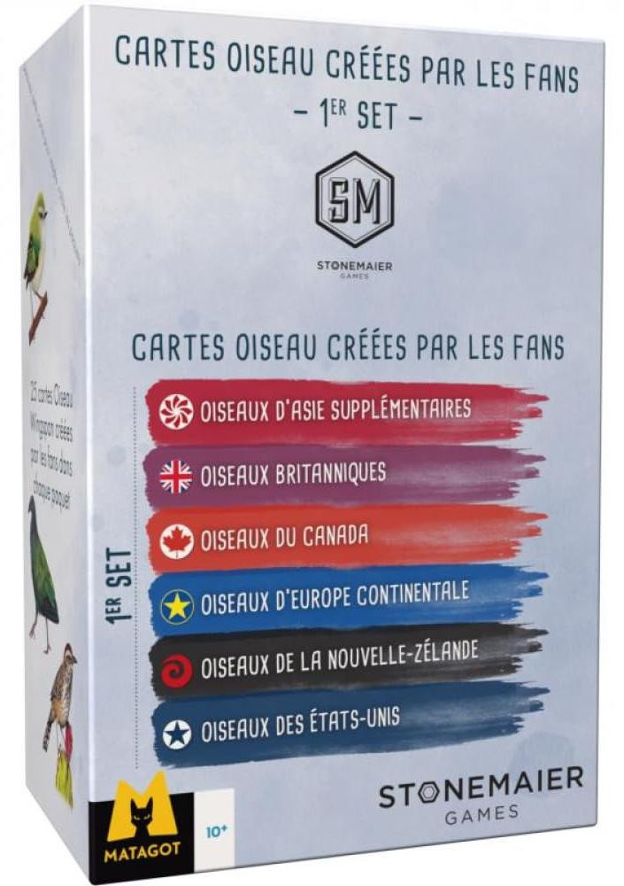 Stonemaier Games Wingspan Fan-Booster Display met 6 verpakkingen en 150 kaarten