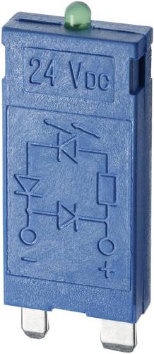Finder Steckmodul mit EMV-Entstörbeschaltung, mit Diode, mit LED 99.01.9.024.99 Leuchtfarben: Grün Passend für Modell (Relais)