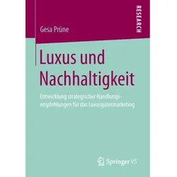 Luxus und Nachhaltigkeit, Fachbücher von Gesa Prüne