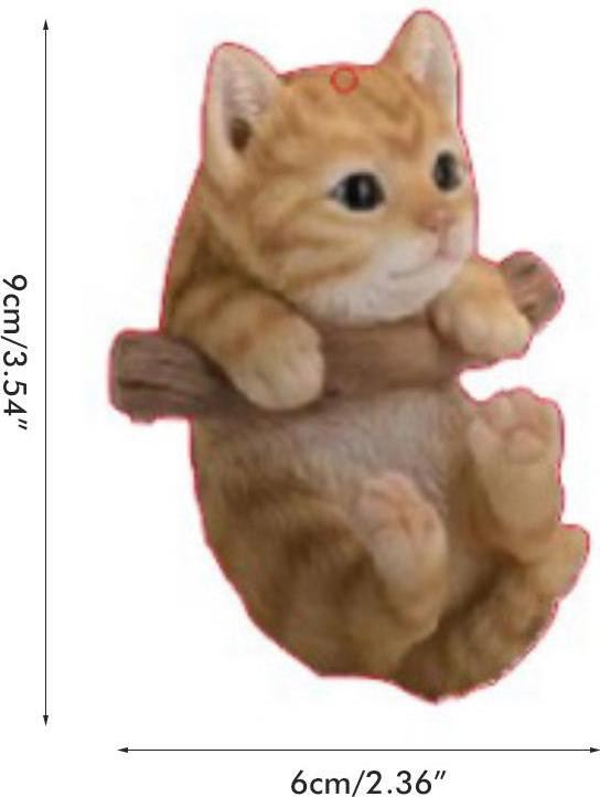 Gistuch Schattige Kat Hangende Decoratie voor de Achteruitkijkspiegel van je Auto