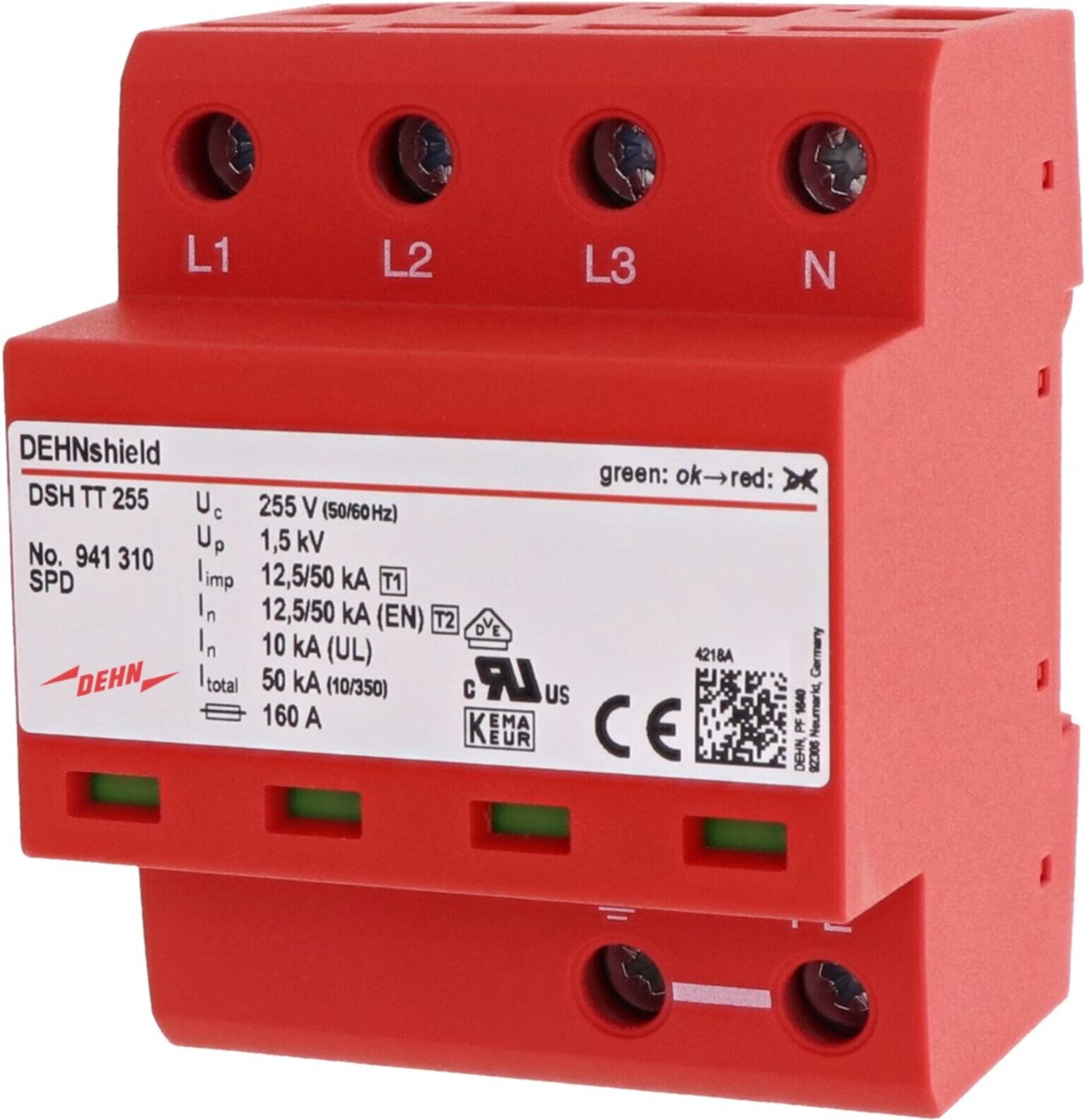 DEHN Kombi-Ableiter TT- u. TN-S-Systeme DSH TT 255 ; Dehn & Söhne (941310)
