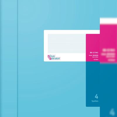 Spaltenbuch mit festem Kopf - Größe: A4, 4 Spalten, 40 Blatt