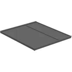 Ninka Deckelplatte KB 600 mm Korpusseitenstärke 18/19 mm, Abfalleimer, Grau